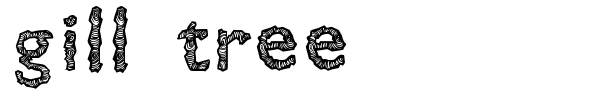 Gill Tree font preview
